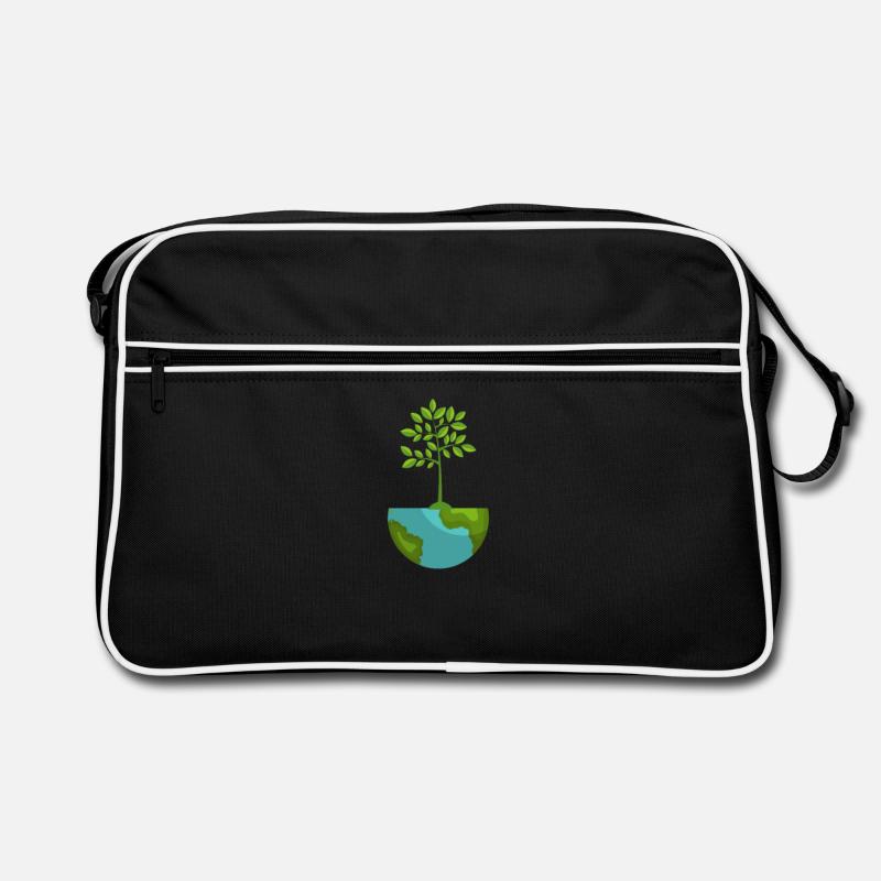 Nature Conservation Tree Environmental Protection Planet Earth Green Retro Bag