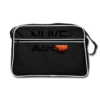 Nuke Mars Terraforming Space Red Planet - Retro Bag - black/white - Front