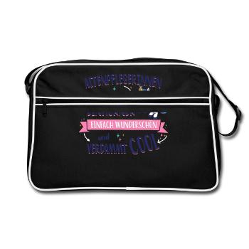 Geriatric nurses are like unicorns saying nurse - Retro Bag - black/white - Front