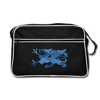 greif - Retro Tasche - Schwarz/Weiß - Vorne