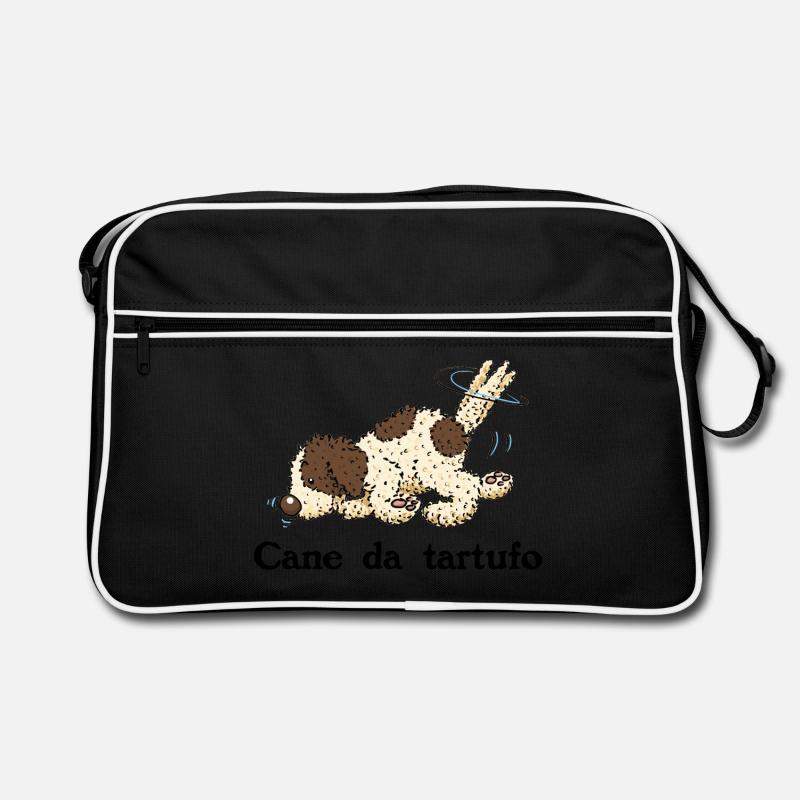 Trueffelpino1 1 - Retro Tasche - Schwarz/Weiß