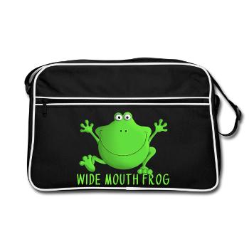 Grenouille qui rit - Sac Retro - noir/blanc - Devant