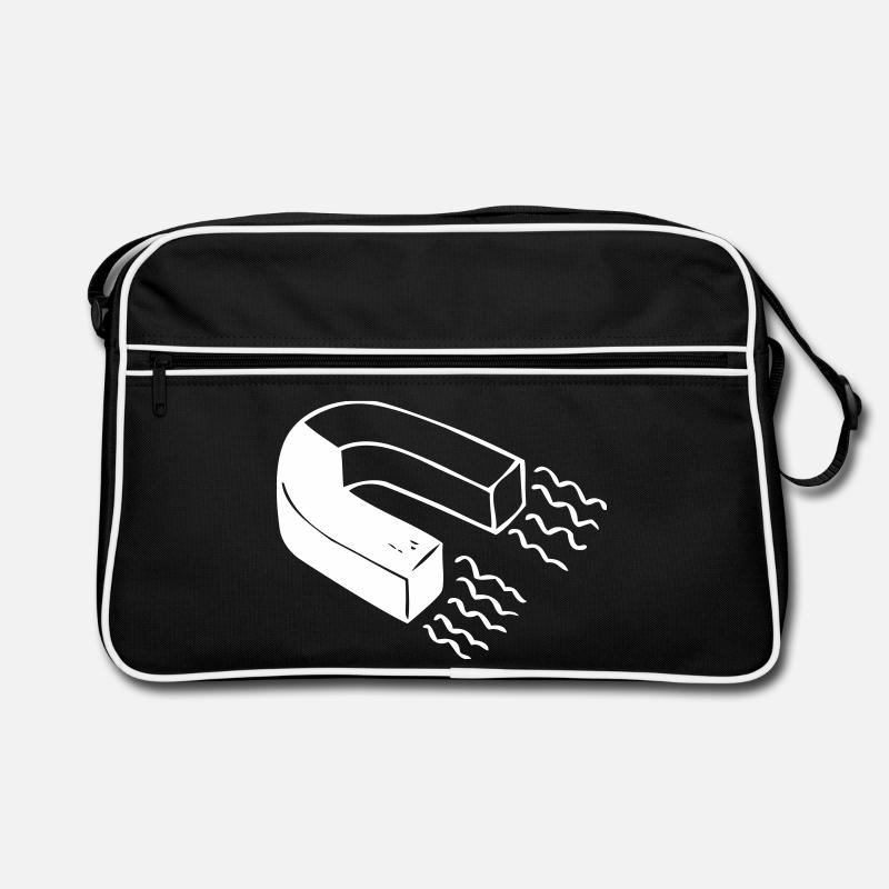 Ein Magnet Retro Tasche