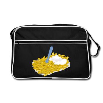 potato - Retro Bag - black/white - Front