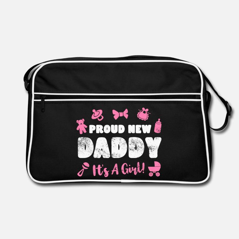 Vater Vaterschaft Baby Geburt Retro Tasche