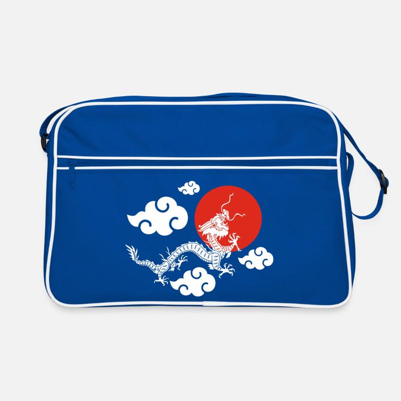 Der Flug des Weißen Drachen Retro Tasche