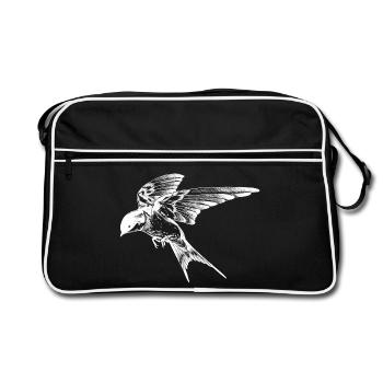 Bow tie with style: The Schwalbe Invert - Retro Bag - black/white - Front