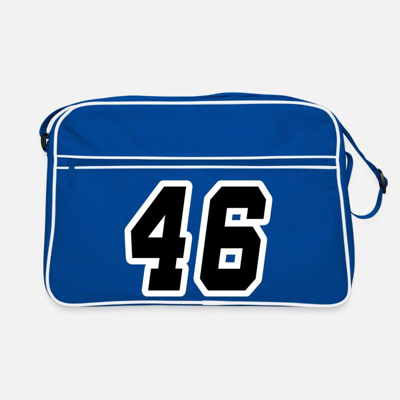 Nummer sechsundvierzig 46 Retro Tasche
