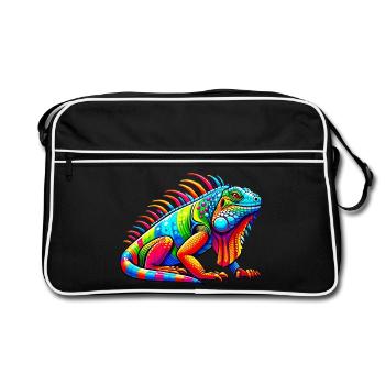 Iguane - Sac Retro - noir/blanc - Devant