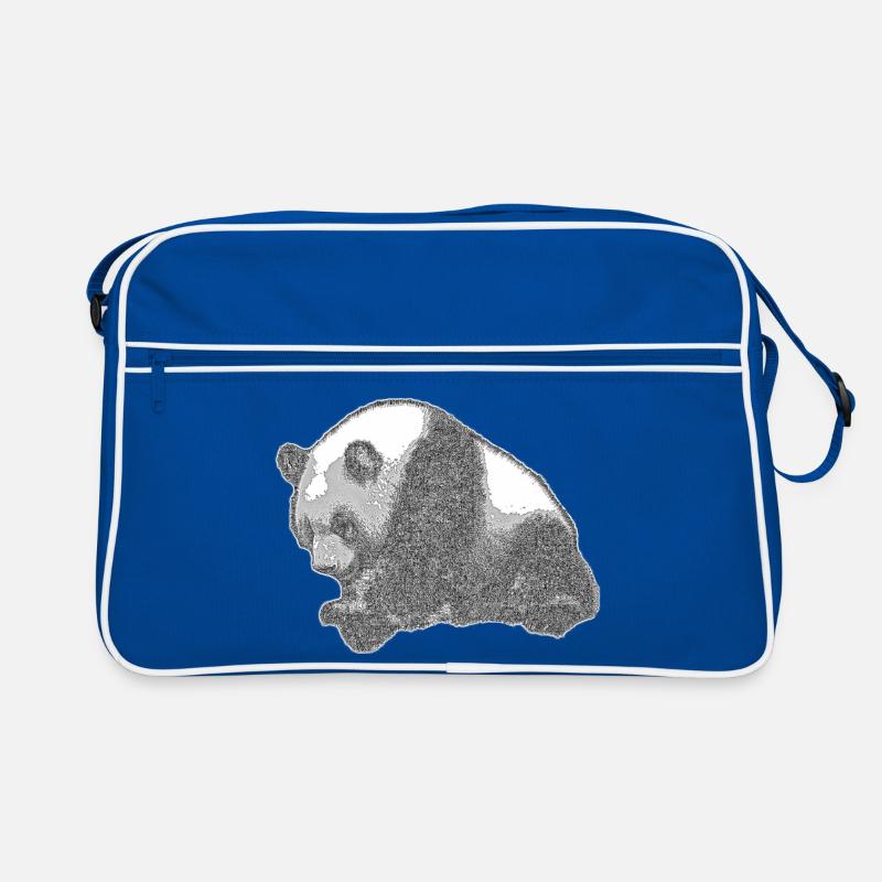Panda groß Retro Tasche