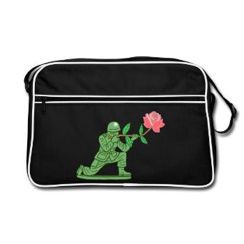Soldat de la paix - Sac Retro - noir/blanc - Devant