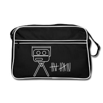 Radarfalle Blitzer - Retro Tasche - Schwarz/Weiß - Vorne