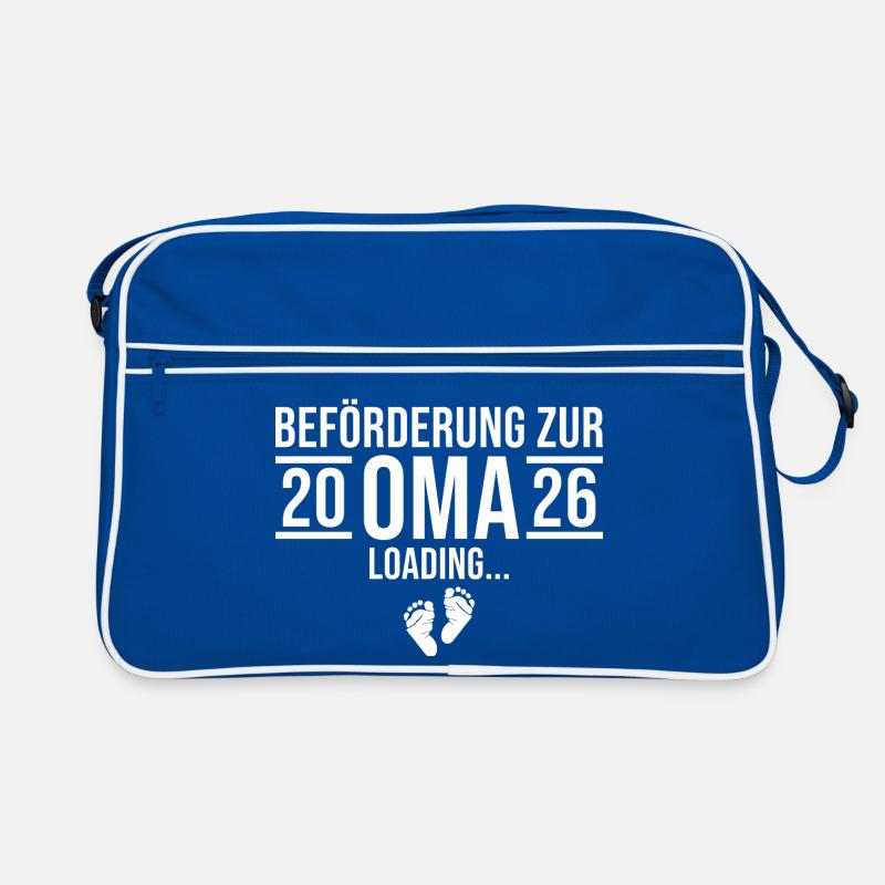 Oma 2026 loading - Werdende Großmutter Retro Tasche
