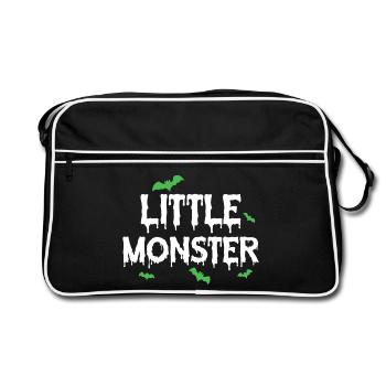 petit monstre - Sac Retro - noir/blanc - Devant