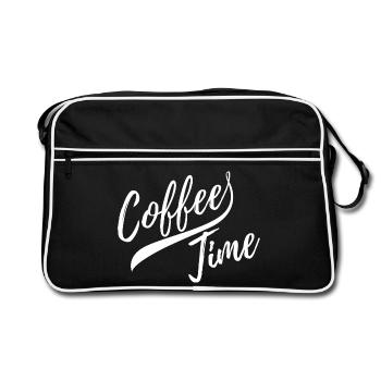It is coffee time - Retro Bag - black/white - Front