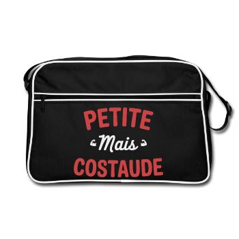 PETITE MAIS COSTAUDE Humour confiance et caractère - Sac Retro - noir/blanc - Devant