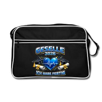 Journeyman 2026 Journeyman's exam passed Gift - Retro Bag - black/white - Front