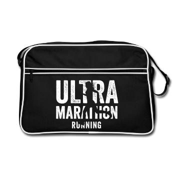 Ultra Marathon Running - Retro Bag - black/white - Front