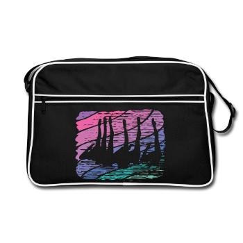 Artistic Swim Team Synchronschwimmen - Retro Tasche - Schwarz/Weiß - Vorne