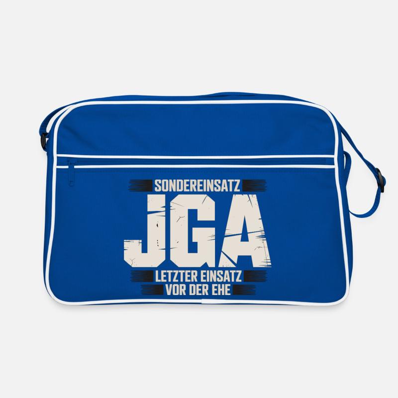  Sondereinsatz JGA – Letzter Einsatz vor der Ehe Retro Tasche