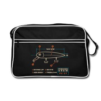 Feldspezifikation - Retro Tasche - Schwarz/Weiß - Vorne
