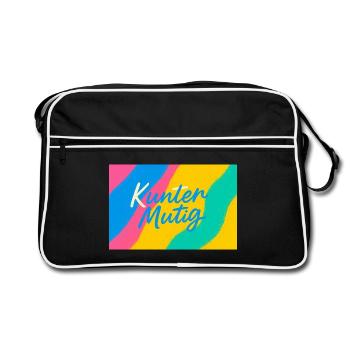 Kunter Mutig Farbrausch - Sac Retro - noir/blanc - Devant