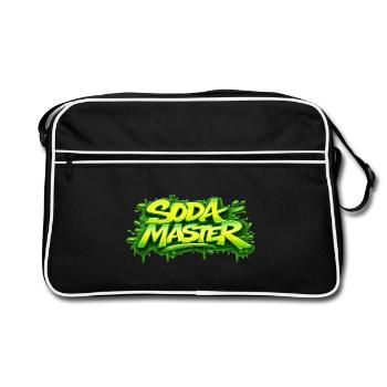 SODA MASTER - Retro Bag - black/white - Front
