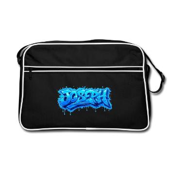 GRAFFITI NAME JOSEPH FOR  PERFECT GIFT PRINTABLE - Sac Retro - noir/blanc - Devant