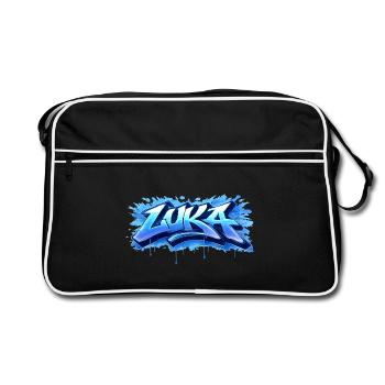 LUKA GRAFFITI NAME FOR PERFECT GIFT PRINTABLE  - Sac Retro - noir/blanc - Devant