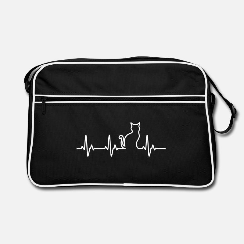 Cat Heartbeat Cat Lady Sac Retro