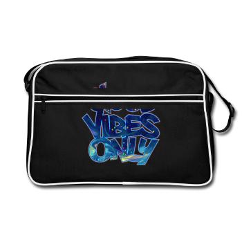 VIBES ONLY Graffiti - Sac Retro - noir/blanc - Devant