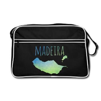 Madeira - Retro Tasche - Schwarz/Weiß - Vorne