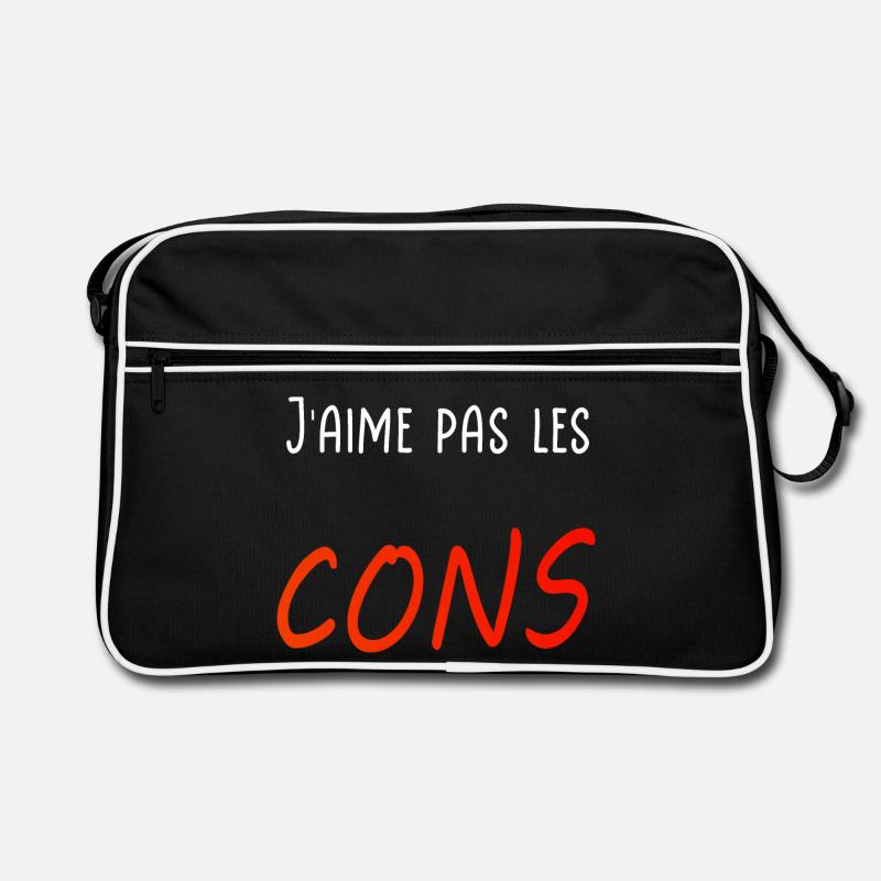 J’aime pas les cons Sac Retro