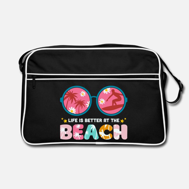 summer holidays, summer, hello summer Retro Bag