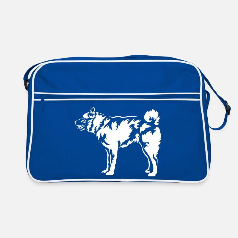 Norwegian Elkhound "Black Edition" Retro Bag