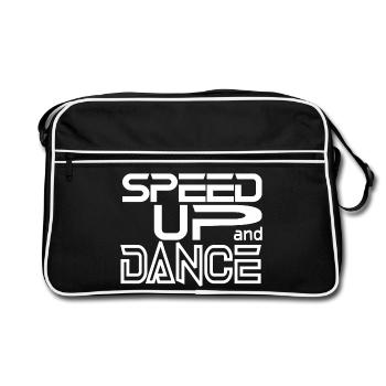 Accélérer et danser - Sac Retro - noir/blanc - Devant