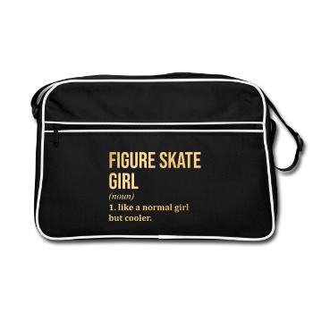 Figure Skating Figure Skating Figure Skating - Retro Bag - black/white - Front