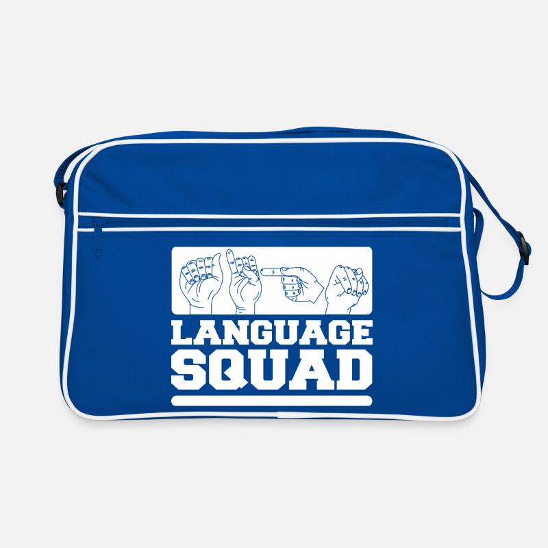 ASL Dolmetscher Gebärdensprache Retro Tasche