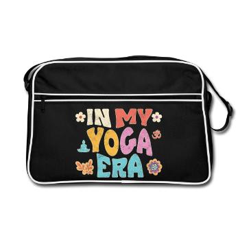 À l’époque du yoga - Sac Retro - noir/blanc - Devant