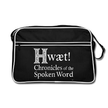 Alphabet runique anglais ancien - Sac Retro - noir/blanc - Devant