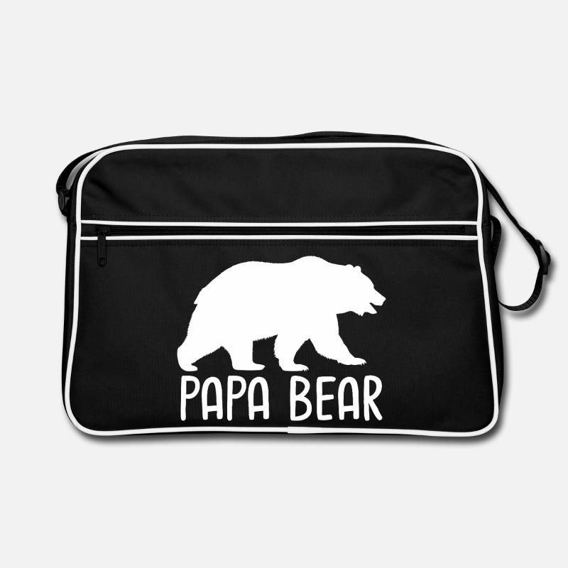 Papa Ours - Sac Retro - noir/blanc