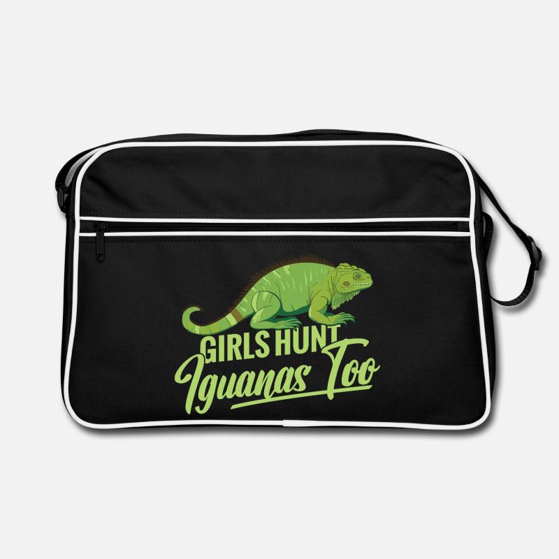 Femmes chasseuses d’iguanes, chasseuse de reptiles, lézards Sac Retro