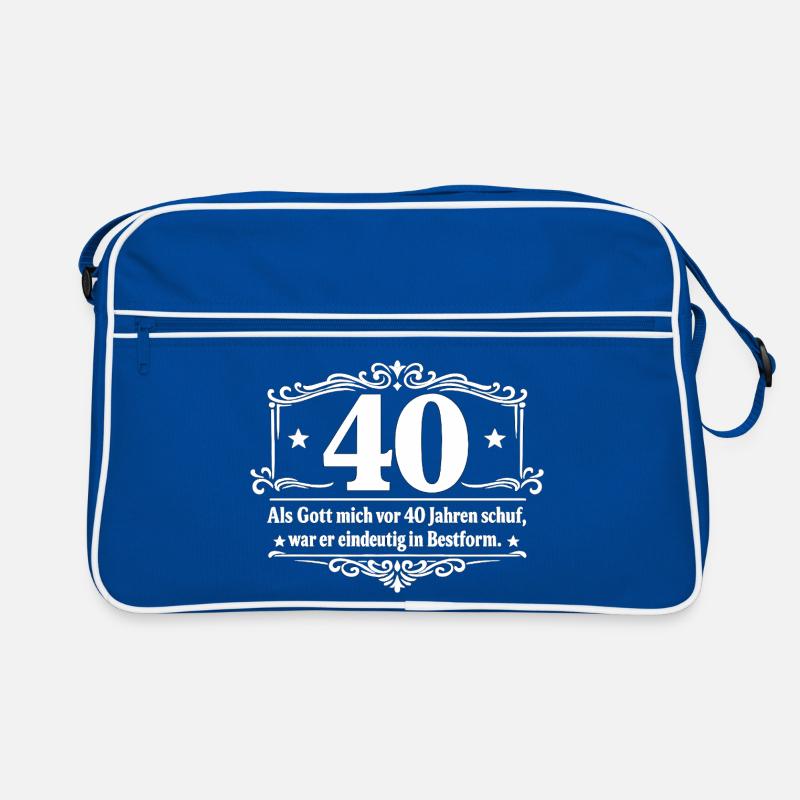 40 Geburtstag Bestform Barock Retro Tasche