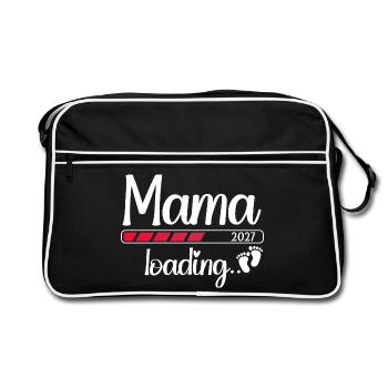 Mom 2027 Loading Expectant Mom 2027 - Retro Bag - black/white - Front