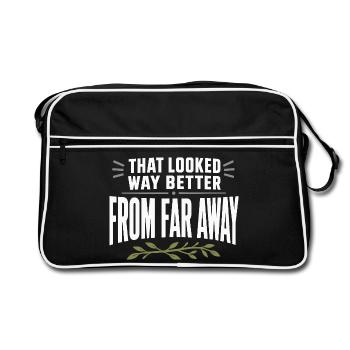 Scale-hunting-scale-hunter-antler-hunting-whitetail - Retro Bag - black/white - Front