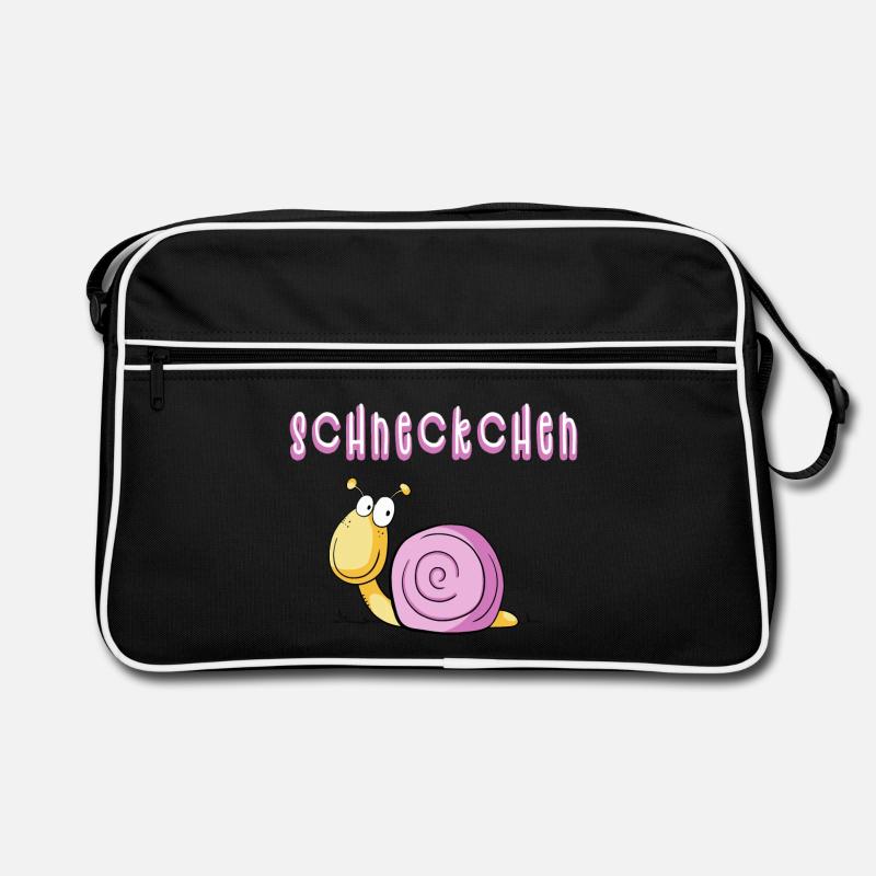 Funny piebald snail I cartoon Retro Bag