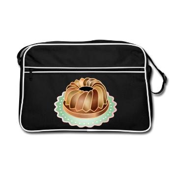 Le klaxon de la rétro pour les amateurs de pâtisserie - Sac Retro - noir/blanc - Devant