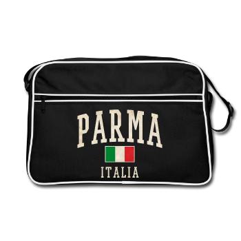 Style drapeau vintage Parma Italia - Sac Retro - noir/blanc - Devant