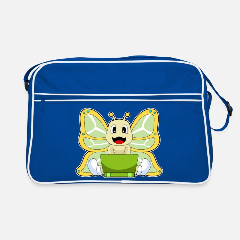 Ordinateur portable Butterfly Sac Retro