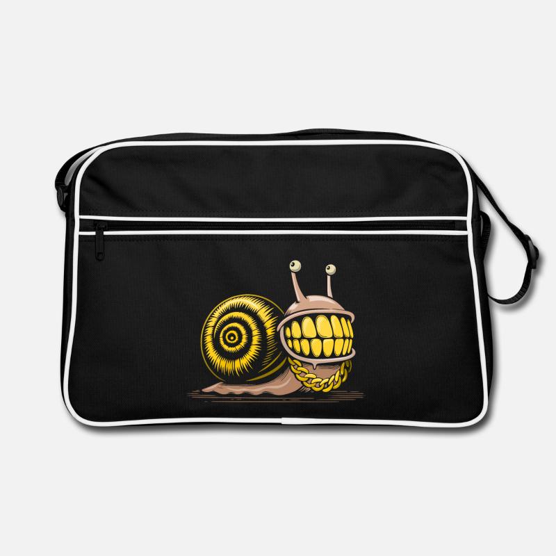 Snail bling bling hiphop Retro Bag
